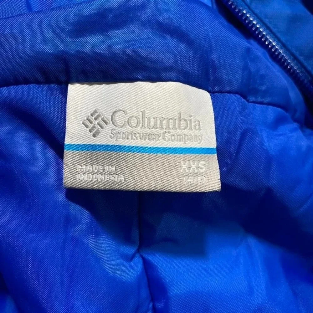 Columbia blue ski pants kids XXS (4/5). SKU777 #skiwear #outdoor #winter